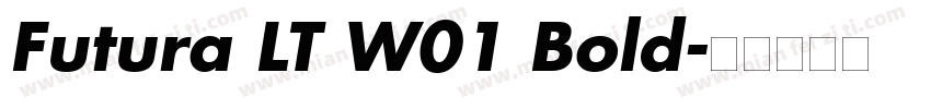 Futura LT W01 Bold字体转换